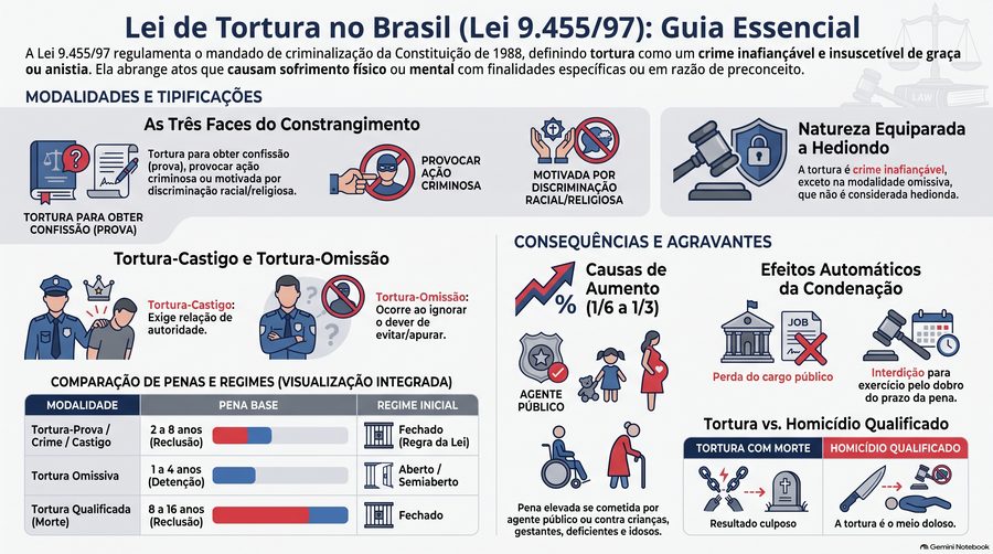 25 Leis — Crimes de Tortura · mapa mental