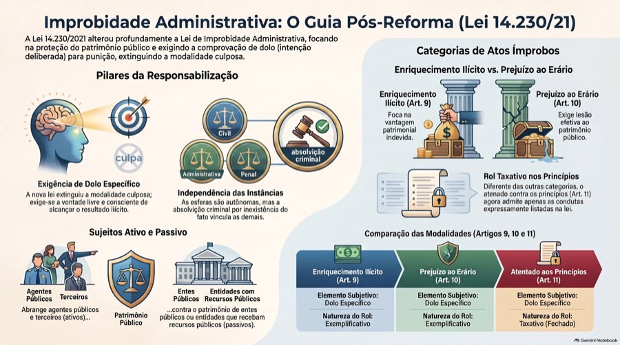 Administrativo — Improbidade Administrativa · mapa mental